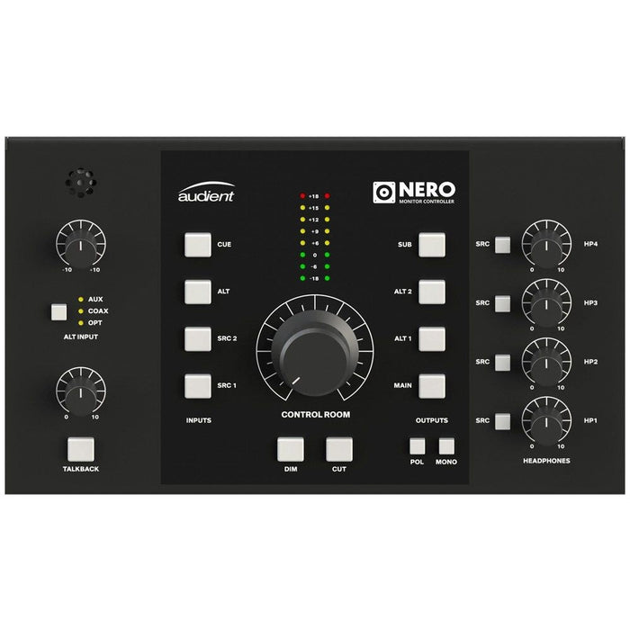 Audient NERO Desktop Monitor Controller w/ Precision Matched Attenuation Technology (AUD-NERO) - Gsus4