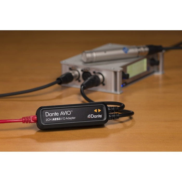 Audinate Dante AVIO AES3 IO Adapter 2x2 Channel (AUD-ADP-AES3-AU-2X2) - Gsus4