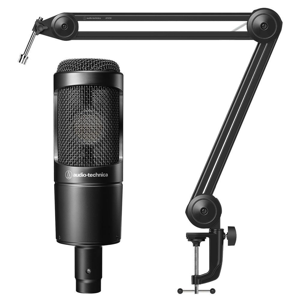 Audio Technica AT2035 Large Diaphragm Cardioid Condenser w/ Boom