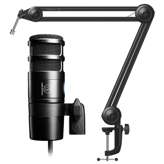 Audio Technica | AT2040USB Hypercardioid Dynamic USB Podcast Microphone w/ Boom Arm (ATAT2040USBBOOM) - Gsus4