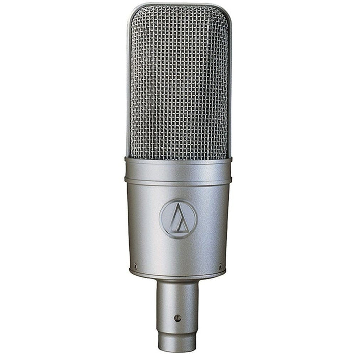 Audio Technica | AT4047 SV | Large Diaphragm Cardioid Condenser w/ FET, Shock Mount (Silver) (ATAT4047SV(S-2)) - Gsus4