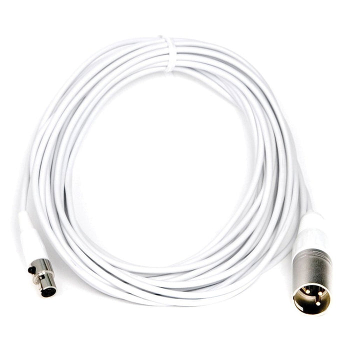Audix ADX - CBLM25W 25ft/7.6m MINI - XLRF To XLRM Cable White For Microboom (ADX - CBLM25W) - Gsus4