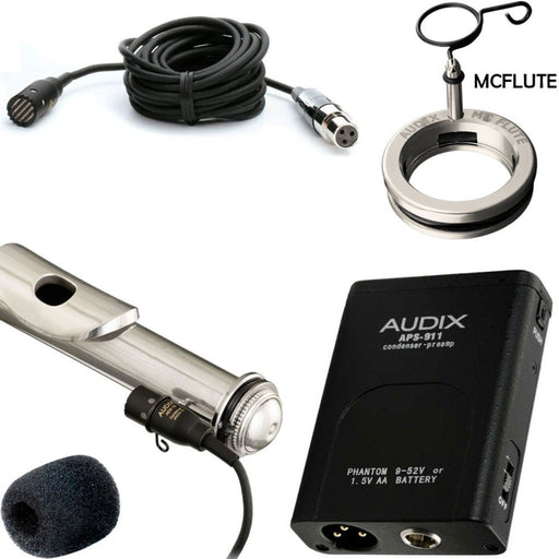 Audix | ADX10 - FLP | Miniature Condenser Microphone | W/ Flute Clip & APS911 Preamp (ADX - ADX10 - FLP) - Gsus4