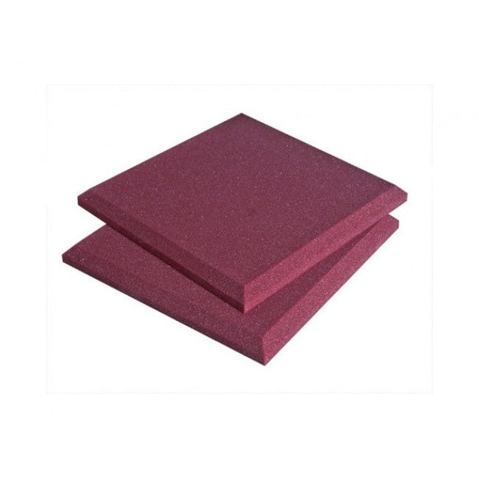 Auralex 2 Inch SonoFlat 2x2 Foot Panels - Burgundy x 16 (62/SFLAT22BUR) - Gsus4