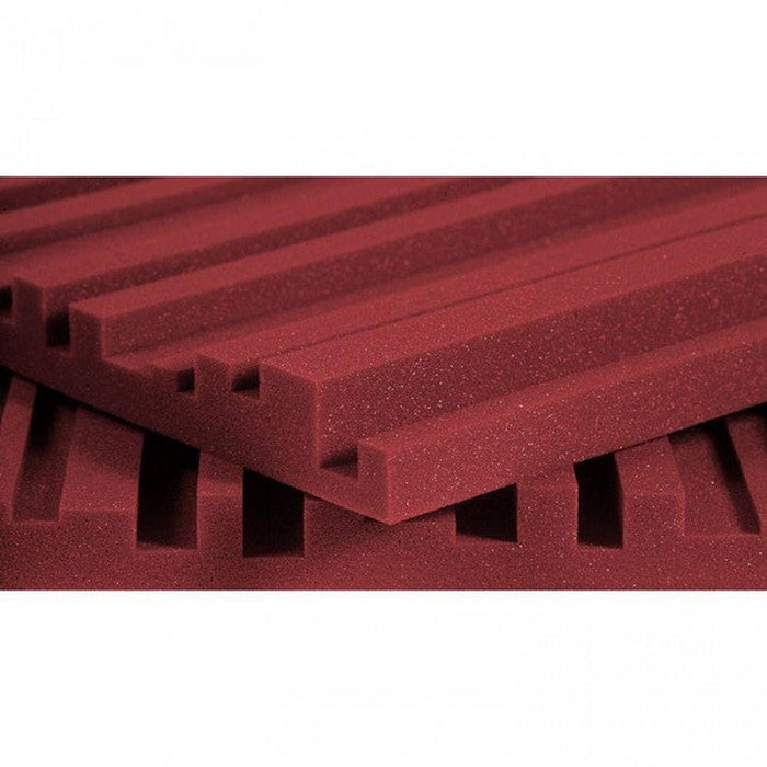 Auralex 2 Inch Studiofoam Metro 2x4 Foot Panels - Burgundy x 12 (62/2METRO24BUR) - Gsus4