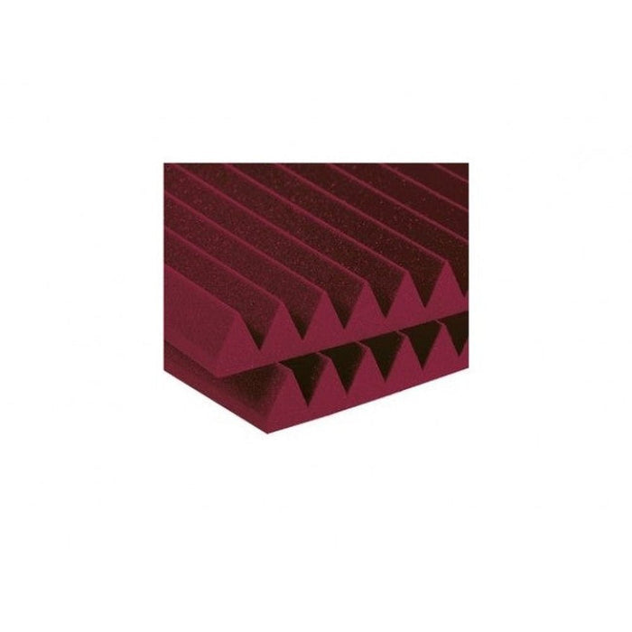 Auralex 2 Inch Studiofoam Wedge 2x4 Foot Panels - Burgundy x 12 (62/2SF24BUR) - Gsus4