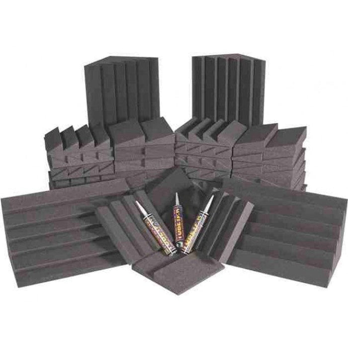 Auralex AlphaDSTKit: 64 x Panels 4 x Bass Traps - Charcoal / Charcoal (62/ALPHACHA-CHA) - Gsus4