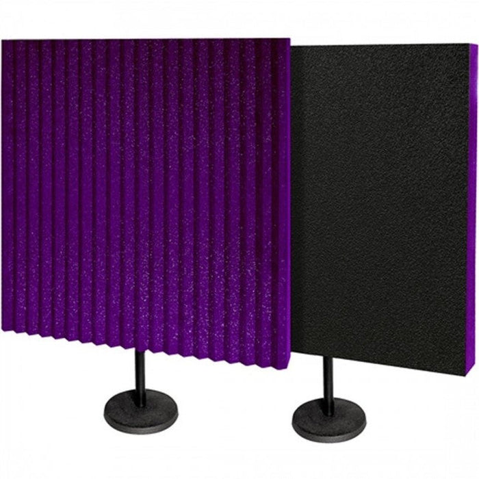 Auralex DeskMax Portable Stand Mounted Absorption Panels Purple (Pair) (62/DESKMAXPUR) - Gsus4