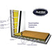 Auralex SheetBlok Sound Barrier: 4x30 Foot Roll x 1 (62/SHEETBLOK30) - Gsus4