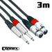 AVE Connex XFJM - 3T Twin Audio Cable 3m (XFJM-3T) - Gsus4