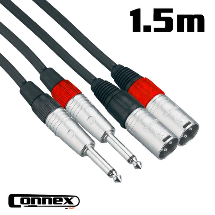 AVE Connex XMJM - 1T Twin Audio Cable 1.5m (XMJM-1T) - Gsus4
