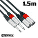 AVE Connex XMJM - 1T Twin Audio Cable 1.5m (XMJM-1T) - Gsus4