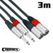 AVE Connex XMJM - 3T Twin Audio Cable 3m (XMJM-3T) - Gsus4