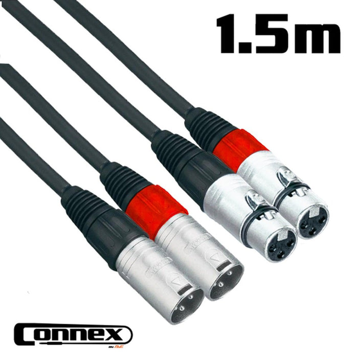 AVE Connex XMXF - 1T XLR Audio Cable Twin 1.5m (XMXF-1T) - Gsus4