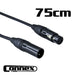 AVE DMX3P - 75 DMX Lighting Cable 0.75m (DMX3P-75) - Gsus4