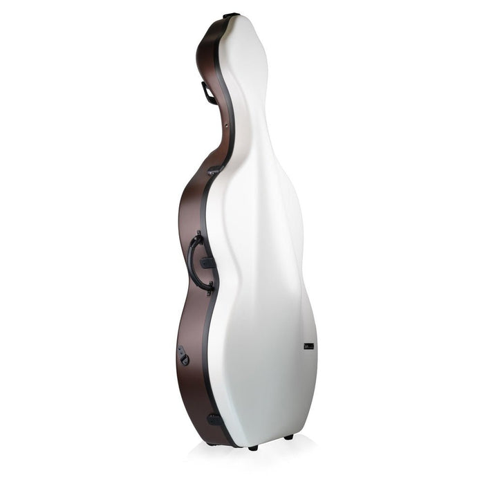 BAM BONBON Hightech Cello Case with Wheels - White/Brown (BONB1003XLWWM) - Gsus4