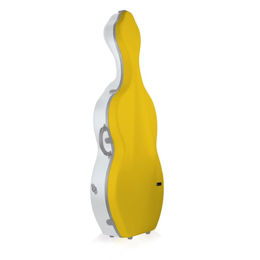 BAM BONBON Hightech Cello Case with Wheels - Yellow/White (BONB1003XLWJW) - Gsus4