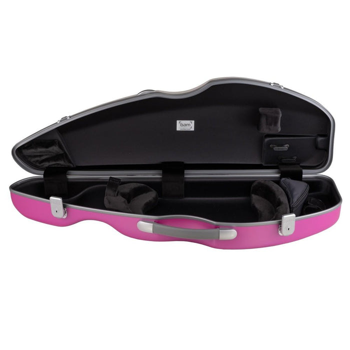 BAM BONBON Hightech Violin Case - White/Violet (BONB2004XLWVT) - Gsus4