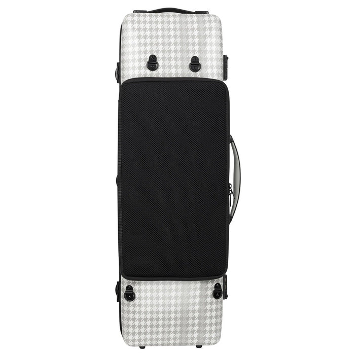 BAM CABOURG Hightech Oblong Violin Case with Back Pocket - 3 Tones Of Grey / Black Version (CAB2018XLN) - Gsus4
