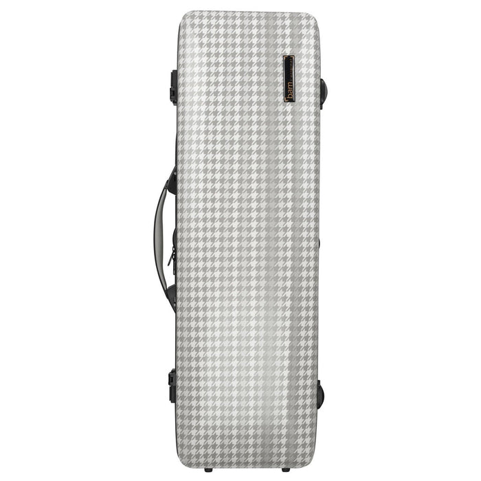 BAM CABOURG Hightech Oblong Violin Case with Back Pocket - 3 Tones Of Grey / Black Version (CAB2018XLN) - Gsus4