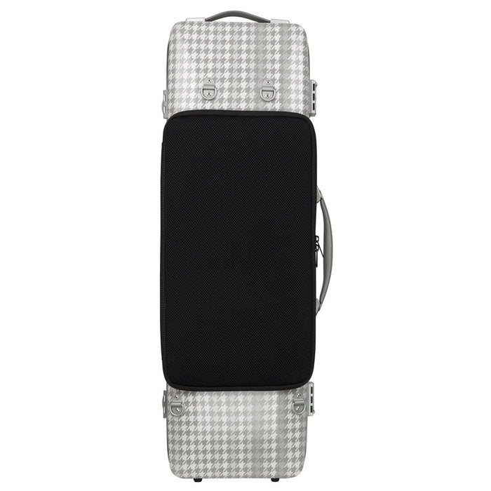 BAM CABOURG Hightech Oblong Violin Case with Back Pocket - 3 Tones Of Grey / Silver Version (CAB2018XLS) - Gsus4