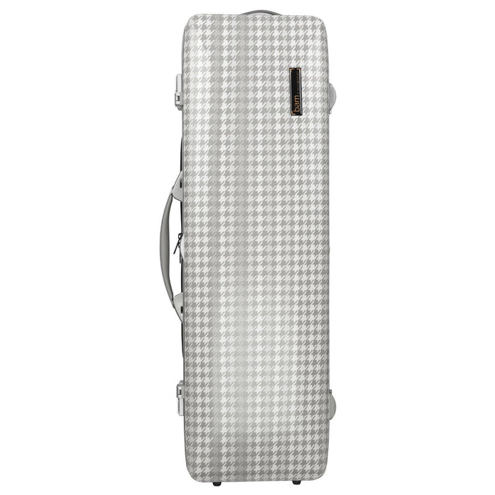BAM CABOURG Hightech Oblong Violin Case with Back Pocket - 3 Tones Of Grey / Silver Version (CAB2018XLS) - Gsus4