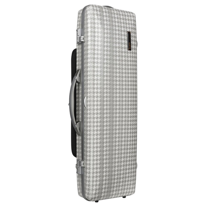 BAM CABOURG Hightech Oblong Violin Case with Back Pocket - 3 Tones Of Grey / Silver Version (CAB2018XLS) - Gsus4