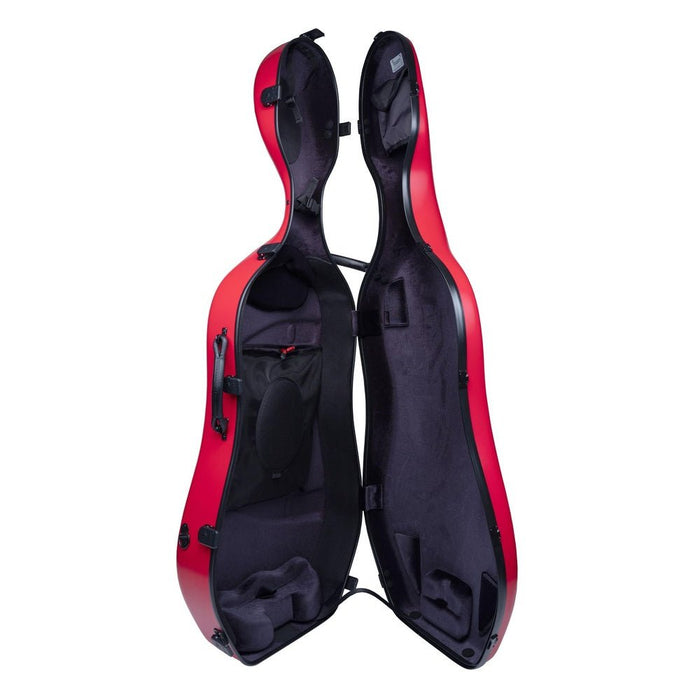 BAM CLASSIC Cello Case with Wheels - Pomegranate Red (1001SWRG) - Gsus4