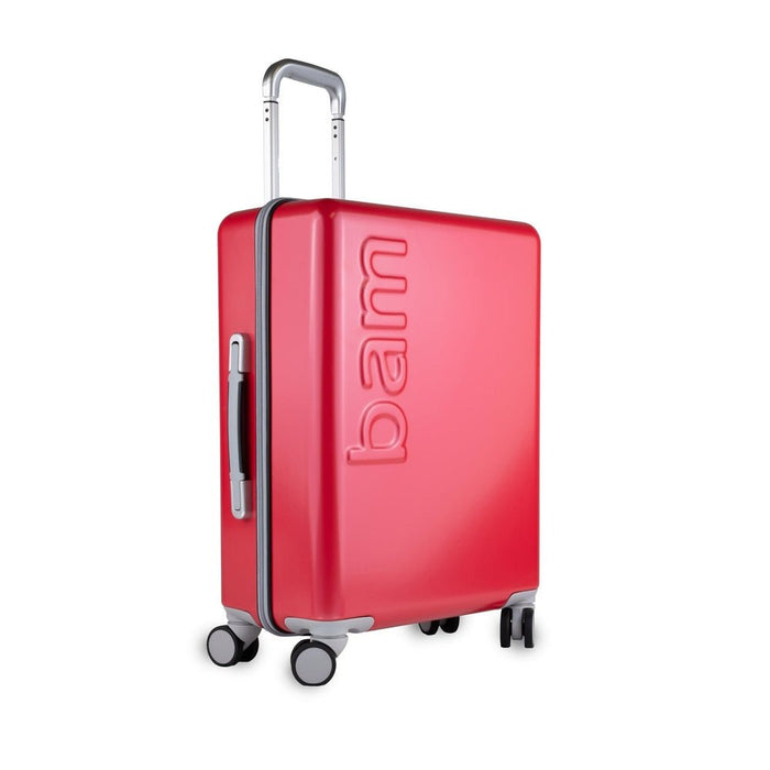 BAM GRAFFITI Cabine Trolley - Raspberry Red/Silver (GRAFTROLLEYRS) - Gsus4