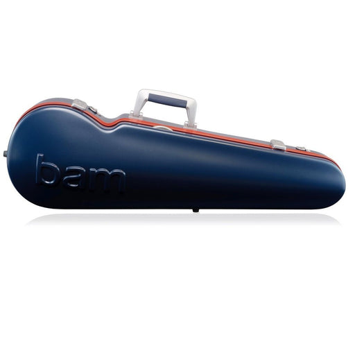 BAM GRAFFITI Hightech Contoured Violin Case - Navy Blue / Red Version (GRAF2002XLBR) - Gsus4
