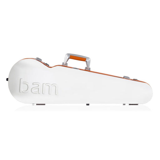 BAM GRAFFITI Hightech Contoured Violin Case - White / Orange Version (GRAF2002XLWO) - Gsus4