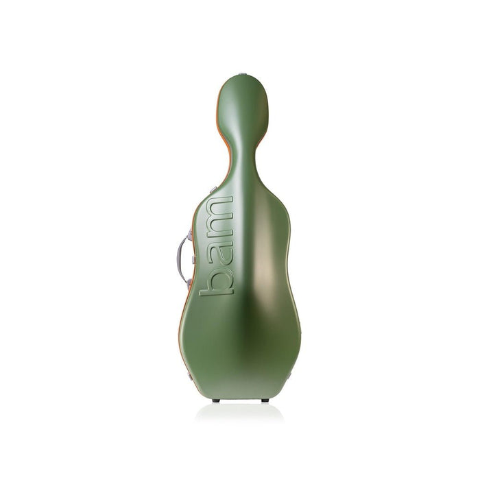 BAM GRAFFITI Hightech Slim Cello Case - Green / Orange Version (GRAF1005XLVO) - Gsus4