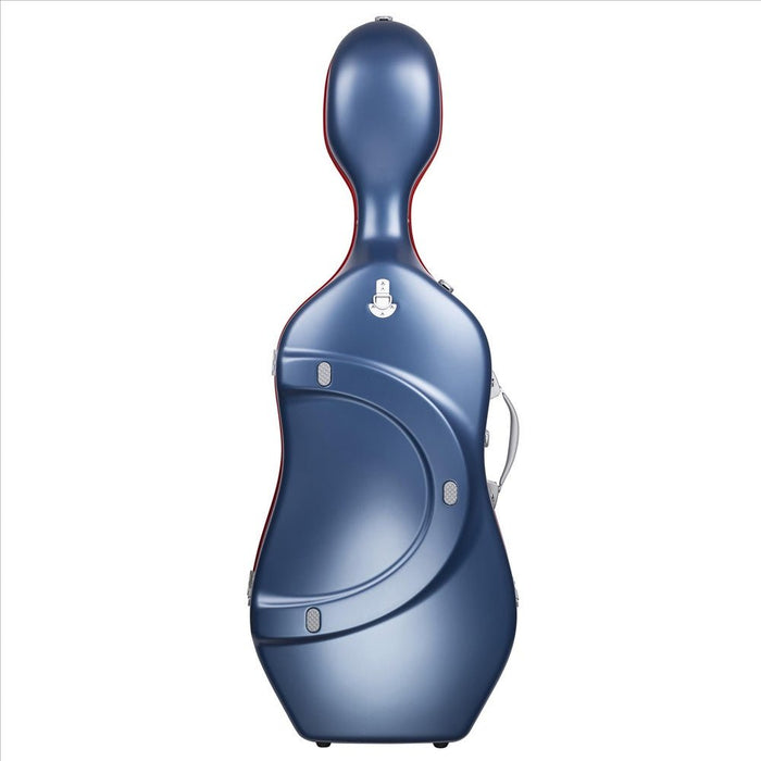 BAM GRAFFITI Hightech Slim Cello Case - Navy Blue / Red Version (GRAF1005XLBR) - Gsus4