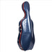 BAM GRAFFITI Hightech Slim Cello Case - Navy Blue / Red Version (GRAF1005XLBR) - Gsus4