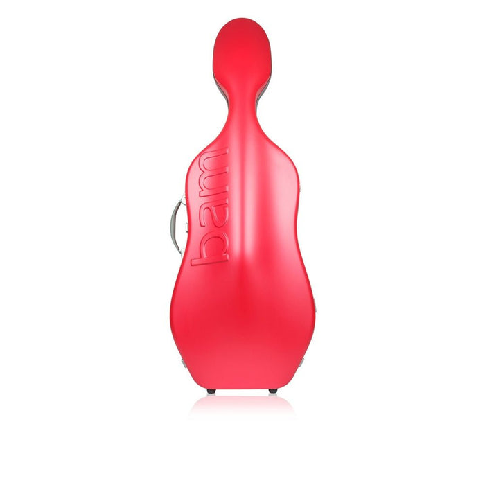 BAM GRAFFITI Hightech Slim Cello Case - Raspberry Red / Silver Version (GRAF1005XLRS) - Gsus4