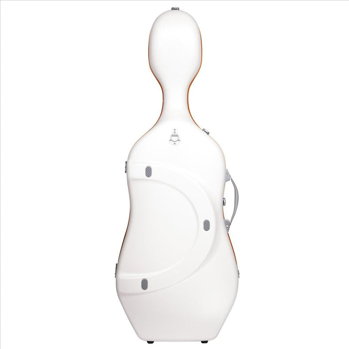BAM GRAFFITI Hightech Slim Cello Case - White / Orange Version (GRAF1005XLWO) - Gsus4
