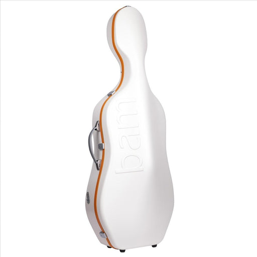BAM GRAFFITI Hightech Slim Cello Case - White / Orange Version (GRAF1005XLWO) - Gsus4