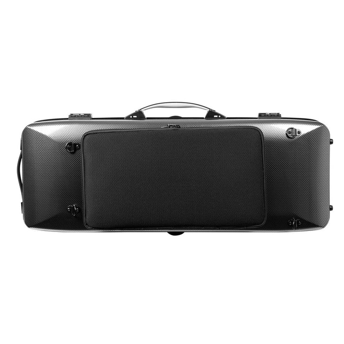 BAM HIGHTECH Oblong Viola Case with Back Pocket - Silver Carbon (5301XLSC) - Gsus4