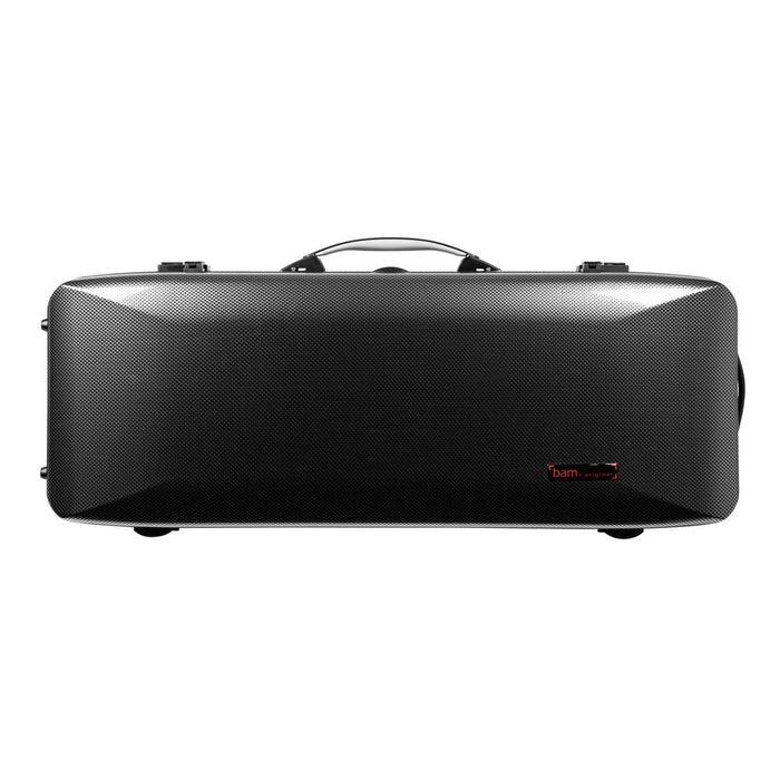 BAM HIGHTECH Oblong Viola Case with Back Pocket - Silver Carbon (5301XLSC) - Gsus4