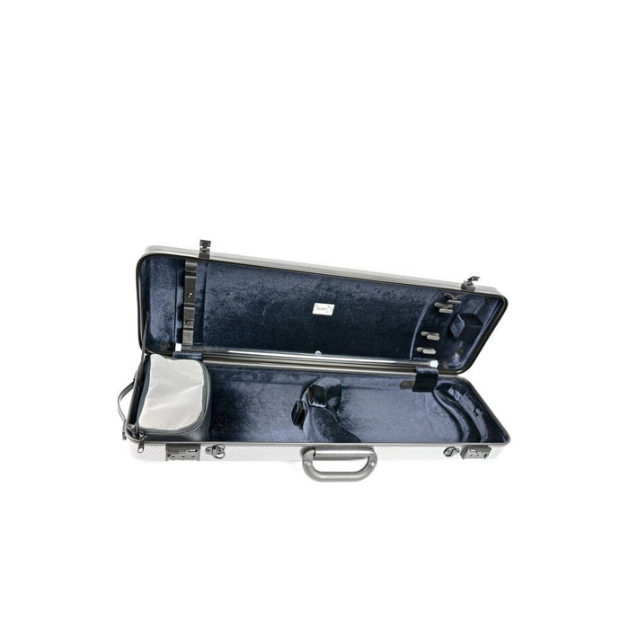 BAM HIGHTECH Oblong Violin Case - Silver Carbon (2001XLSC) - Gsus4