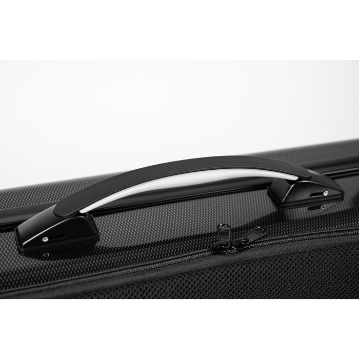 BAM HIGHTECH Oblong Violin Case with Back Pocket - Black Carbon (2018XLC) - Gsus4