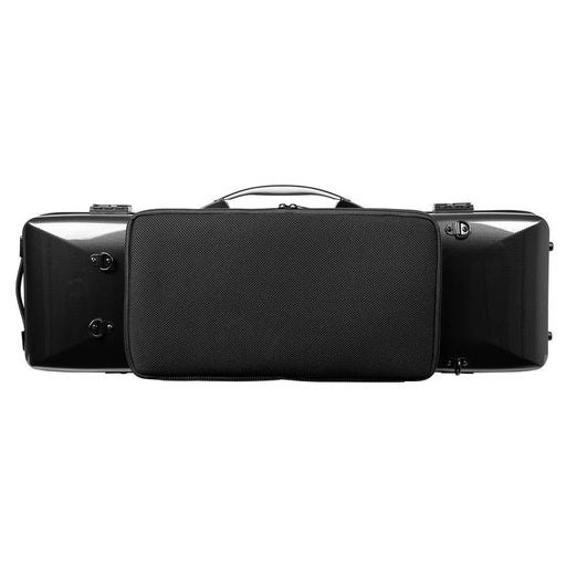 BAM HIGHTECH Oblong Violin Case with Back Pocket - Black Carbon (2018XLC) - Gsus4