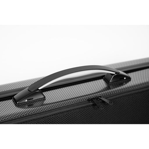 BAM HIGHTECH Oblong Violin Case with Back Pocket - Silver Carbon (2018XLSC) - Gsus4