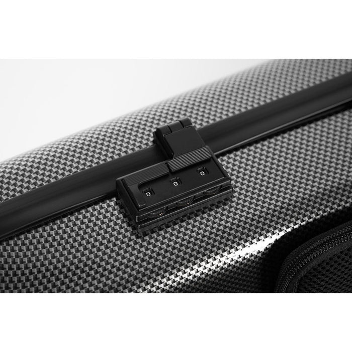 BAM HIGHTECH Oblong Violin Case with Back Pocket - Silver Carbon (2018XLSC) - Gsus4