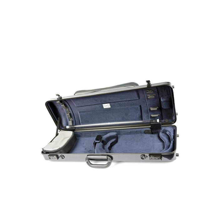BAM HIGHTECH Oblong Violin Case with Pocket - Black Carbon (2011XLC) - Gsus4