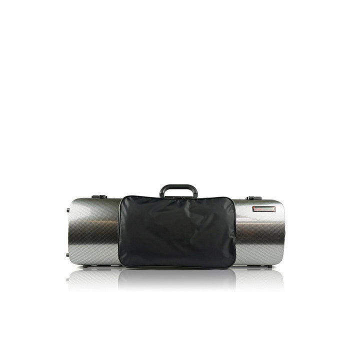 BAM HIGHTECH Oblong Violin Case with Pocket - Silver Carbon (2011XLSC) - Gsus4
