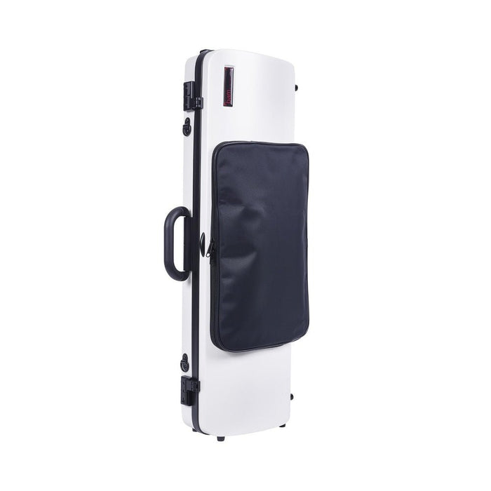 BAM HIGHTECH Oblong Violin Case with Pocket - White (2011XLW) - Gsus4