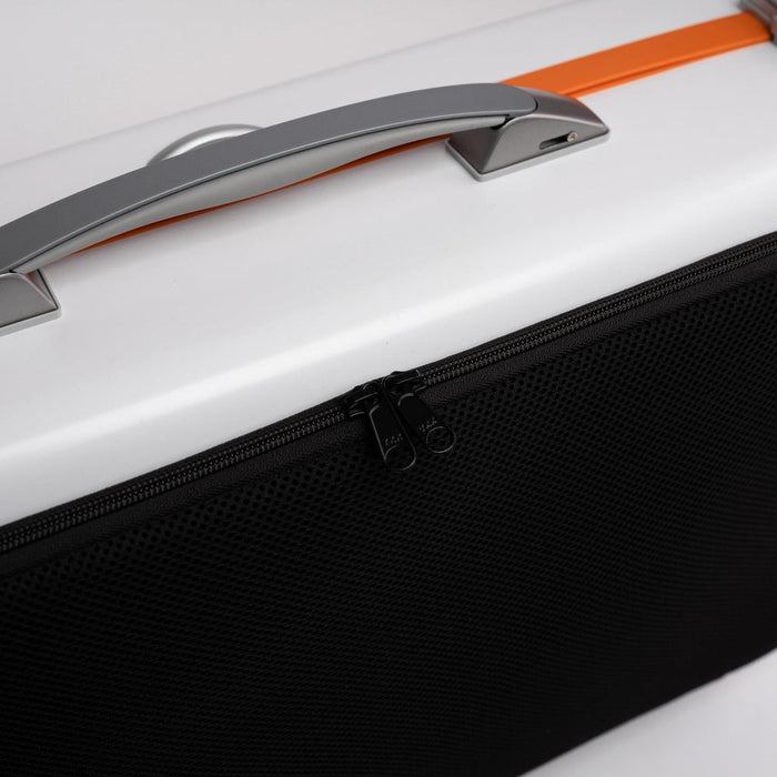 BAM ICE SUPREME Hightech Oblong Viola Case with Back Pocket - White / Orange Version (SUP5301XLWO) - Gsus4