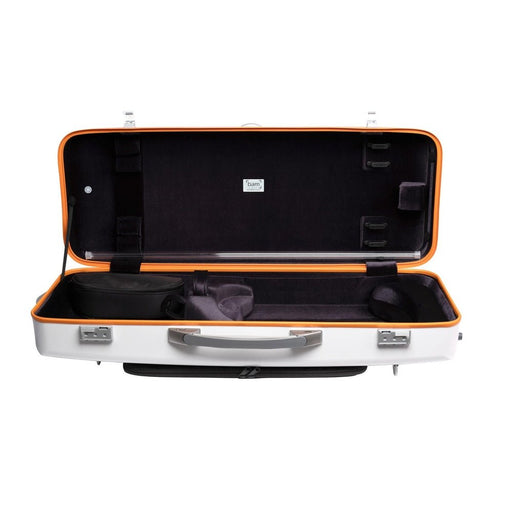 BAM ICE SUPREME Hightech Oblong Viola Case with Back Pocket - White / Orange Version (SUP5301XLWO) - Gsus4