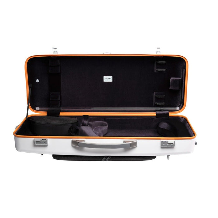BAM ICE SUPREME Hightech Oblong Viola Case with Back Pocket - White / Orange Version (SUP5301XLWO) - Gsus4